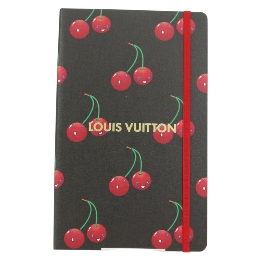 Louis Vuitton Collector Cherry Print Notebook MM Jane Canvas Gi1371 Brown